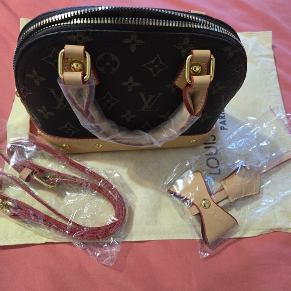 LV Fashion Black and Tan Mini Bag - Picture 2 of 6